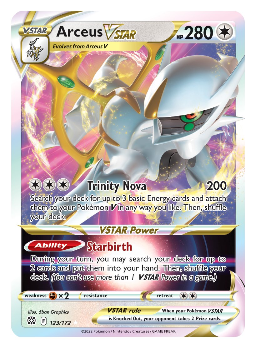 Arceus VSTAR (123/172) [Sword & Shield: Brilliant Stars] - Dark Crystal Cards