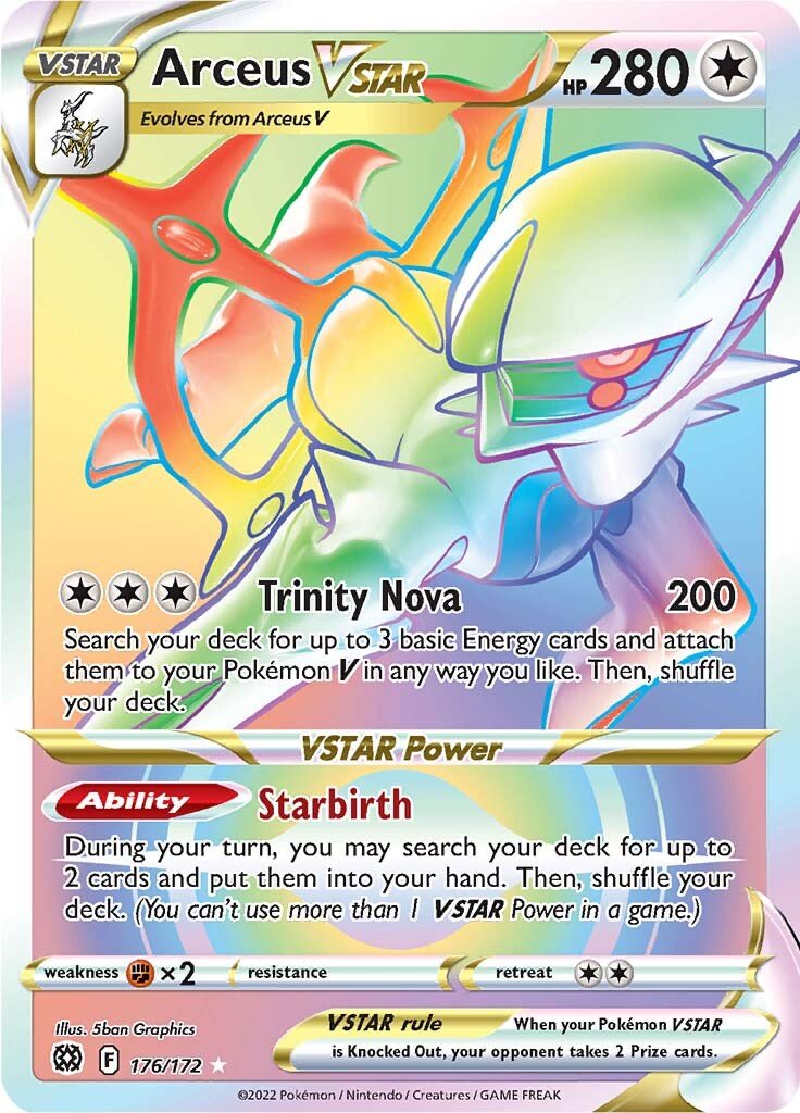 Arceus VSTAR (176/172) [Sword & Shield: Brilliant Stars] - Dark Crystal Cards