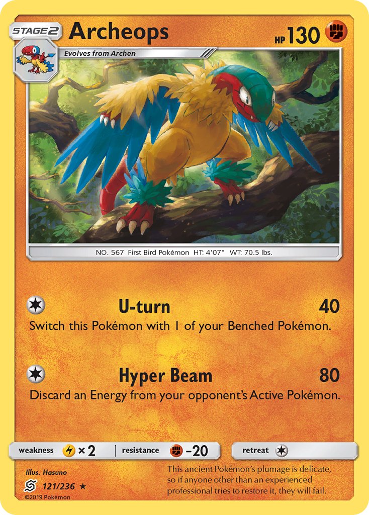 Archeops (121/236) [Sun & Moon: Unified Minds] - Dark Crystal Cards