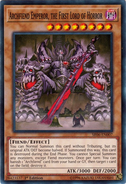 Archfiend Emperor, the First Lord of Horror [SR06 - EN007] Common - Dark Crystal Cards