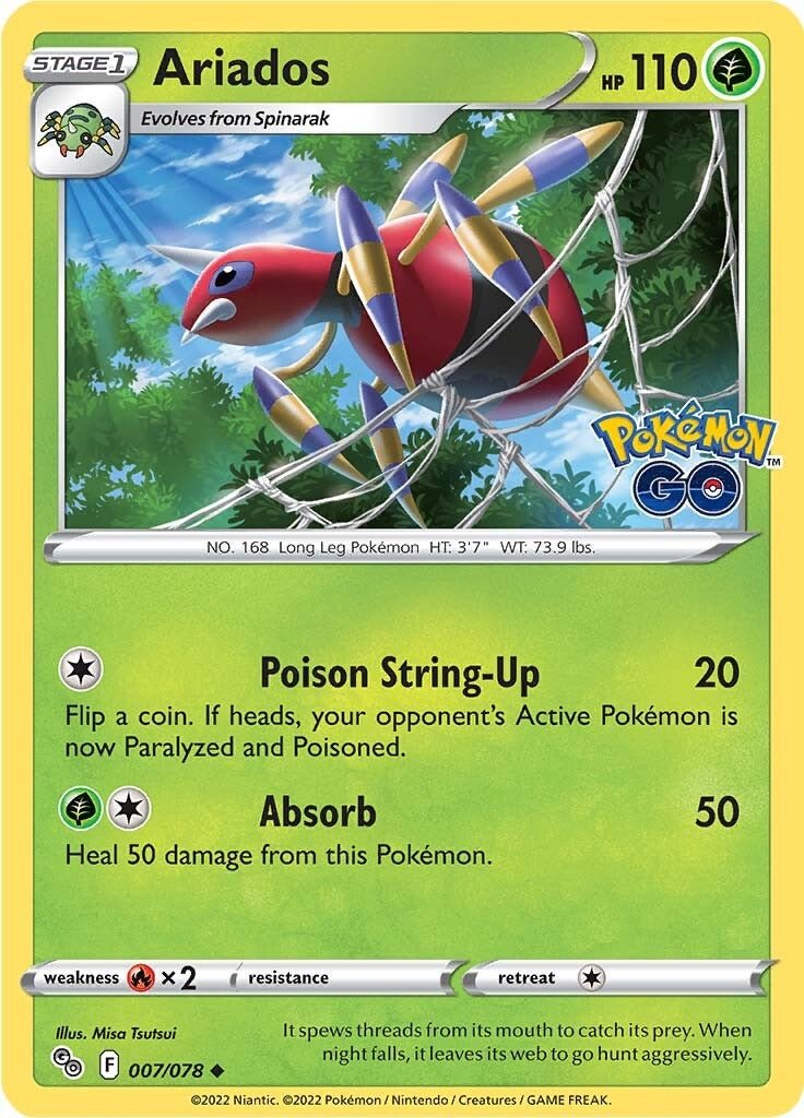 Ariados (007/078) [Pokémon GO] - Dark Crystal Cards