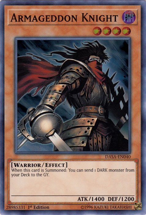 Armageddon Knight [DASA - EN040] Super Rare - Dark Crystal Cards