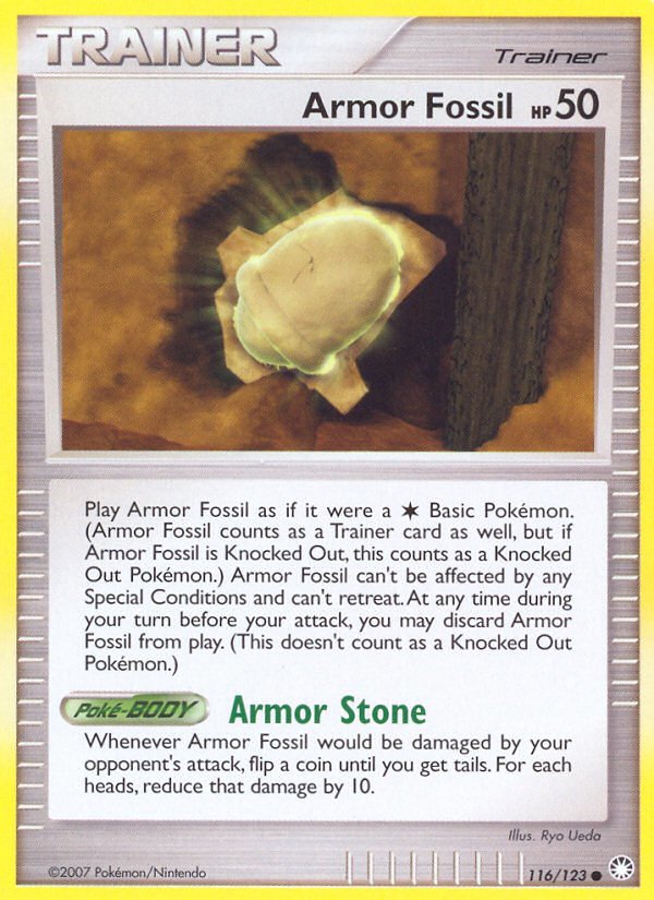 Armor Fossil (116/123) [Diamond & Pearl: Mysterious Treasures] - Dark Crystal Cards