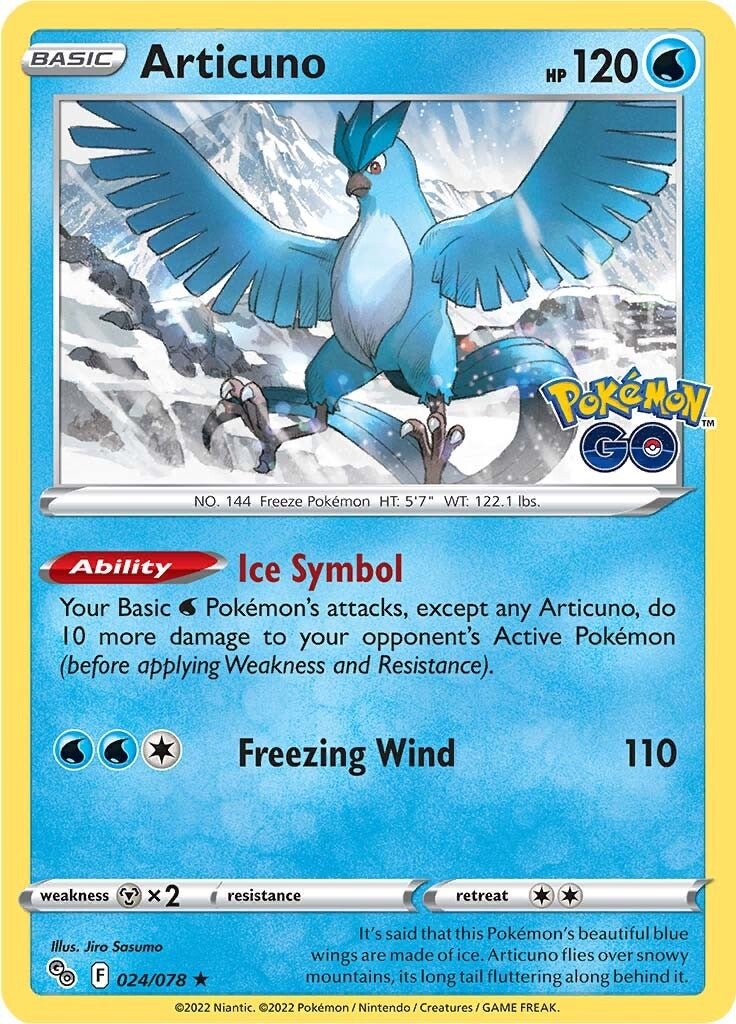 Articuno (024/078) [Pokémon GO] - Dark Crystal Cards