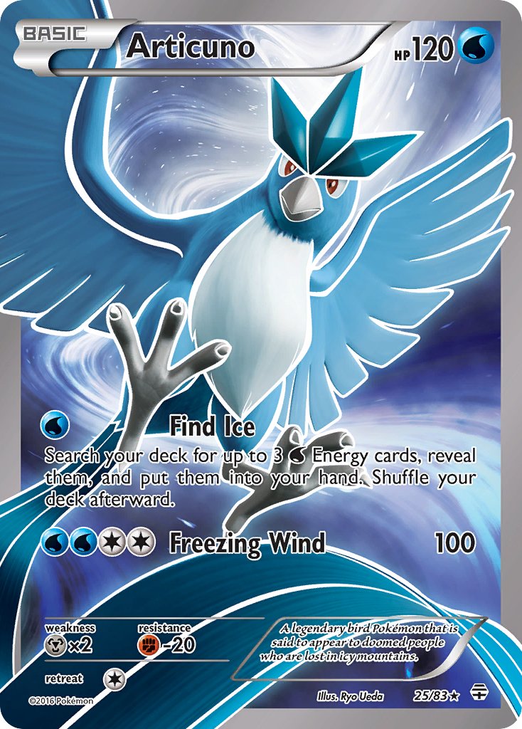 Articuno (25/83) [XY: Generations] - Dark Crystal Cards