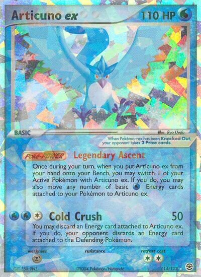 Articuno ex (114/112) [EX: FireRed & LeafGreen] - Dark Crystal Cards