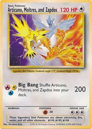 Articuno, Moltres, and Zapdos (Jumbo Card) [Miscellaneous Cards] - Dark Crystal Cards