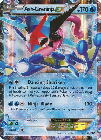 Ash - Greninja EX (XY133) (Jumbo Card) [XY: Black Star Promos] - Dark Crystal Cards