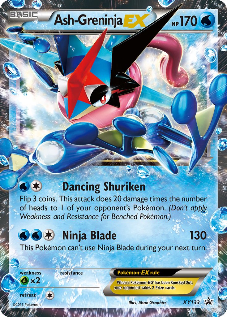 Ash - Greninja EX (XY133) [XY: Black Star Promos] - Dark Crystal Cards