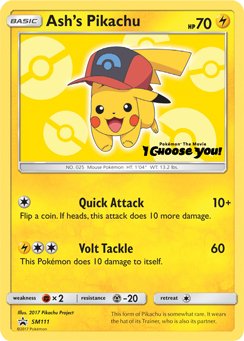 Ash's Pikachu (SM111) [Sun & Moon: Black Star Promos] - Dark Crystal Cards