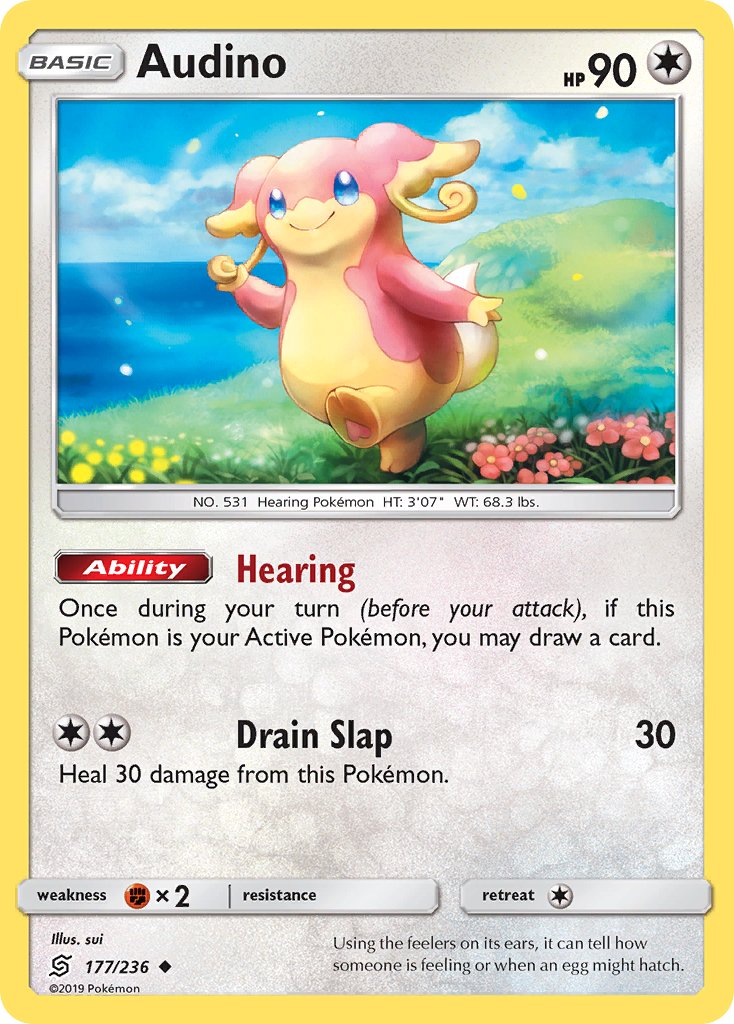 Audino (177/236) [Sun & Moon: Unified Minds] - Dark Crystal Cards