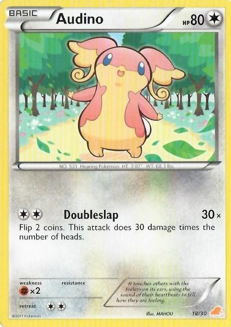 Audino (18/30) [Black & White: Trainer Kit - Excadrill] - Dark Crystal Cards