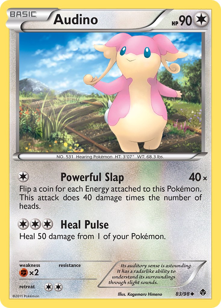 Audino (83/98) [Black & White: Emerging Powers] - Dark Crystal Cards