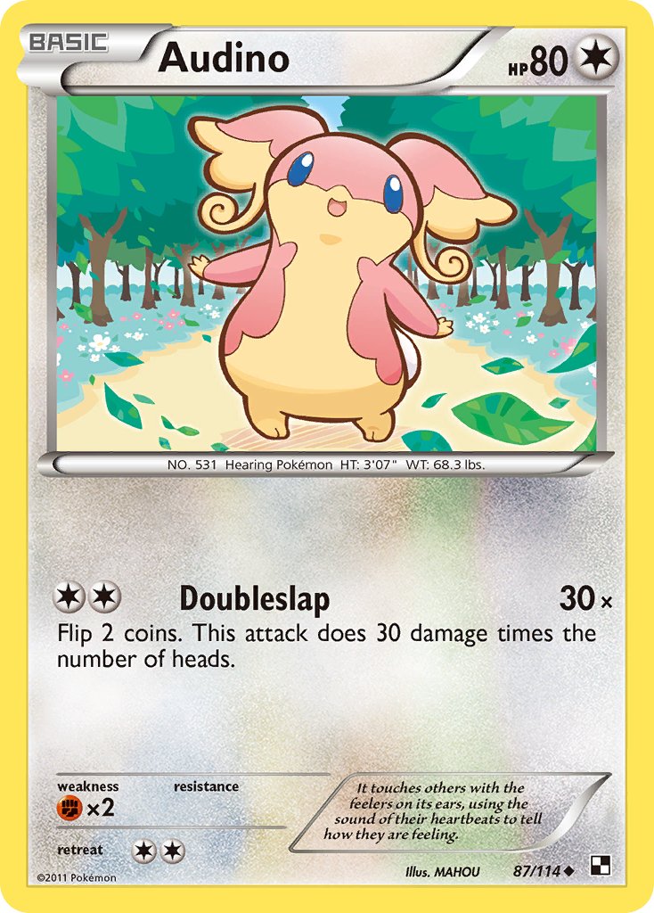 Audino (87/114) [Black & White: Base Set] - Dark Crystal Cards