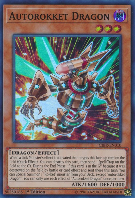 Autorokket Dragon [CIBR - EN010] Super Rare - Dark Crystal Cards