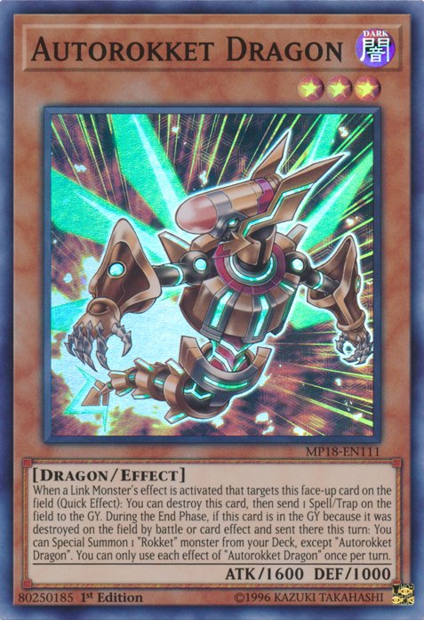 Autorokket Dragon [MP18 - EN111] Super Rare - Dark Crystal Cards