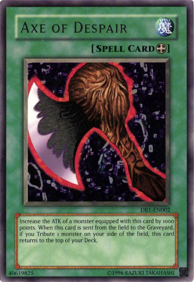 Axe of Despair [DB1 - EN002] Rare - Dark Crystal Cards