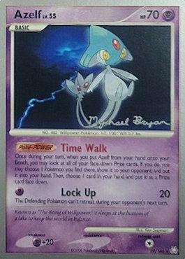 Azelf LV.55 (19/146) (Happy Luck - Mychael Bryan) [World Championships 2010] - Dark Crystal Cards