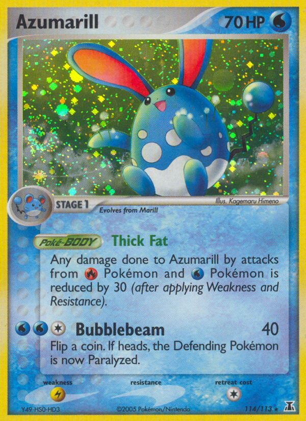 Azumarill (114/113) [EX: Delta Species] - Dark Crystal Cards