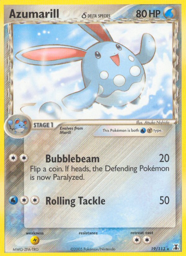 Azumarill (19/113) (Delta Species) [EX: Delta Species] - Dark Crystal Cards