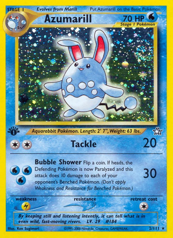 Azumarill (2/111) [Neo Genesis 1st Edition] - Dark Crystal Cards