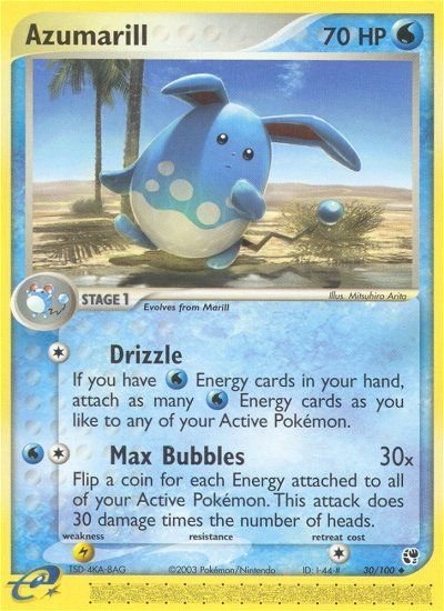 Azumarill (30/100) [EX: Sandstorm] - Dark Crystal Cards