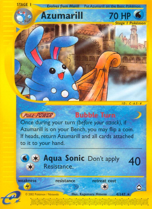 Azumarill (4/147) [Aquapolis] - Dark Crystal Cards