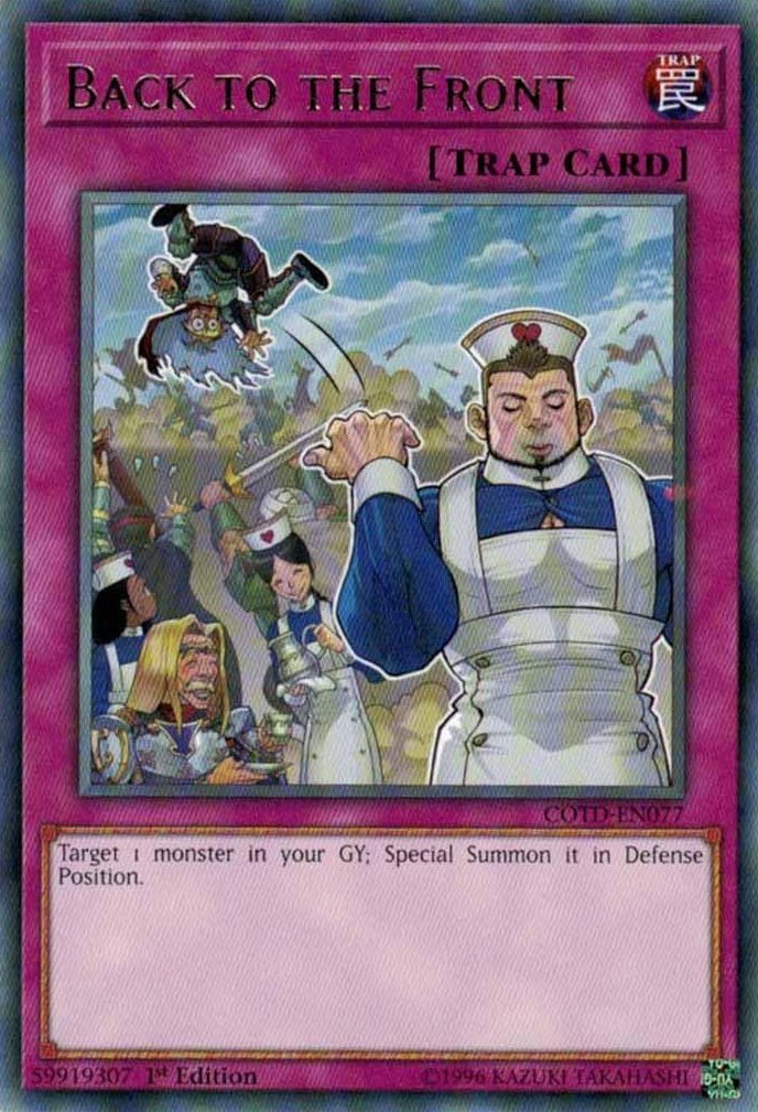 Back to the Front [COTD - EN077] Rare - Dark Crystal Cards