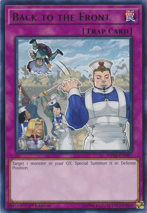 Back to the Front [MP18 - EN087] Rare - Dark Crystal Cards