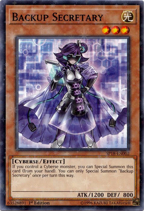 Backup Secretary (Starfoil) [SP18 - EN002] Starfoil Rare - Dark Crystal Cards