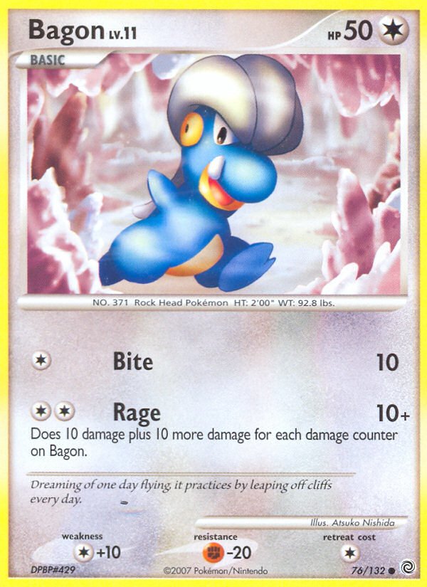 Bagon (76/132) [Diamond & Pearl: Secret Wonders] - Dark Crystal Cards