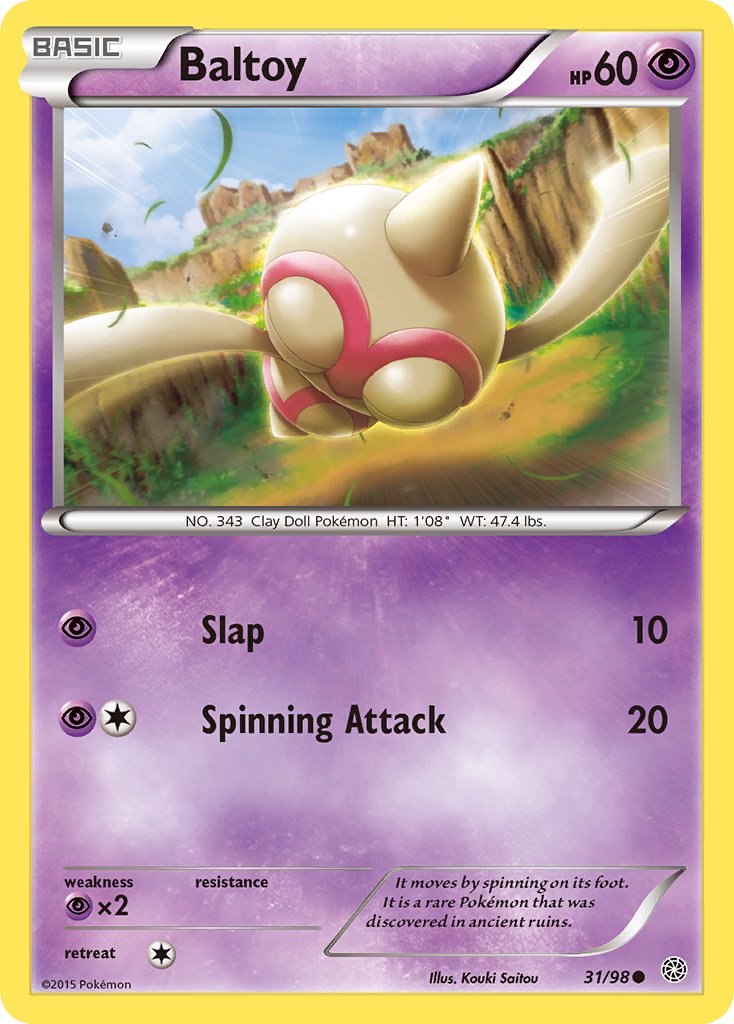 Baltoy (31/98) [XY: Ancient Origins] - Dark Crystal Cards