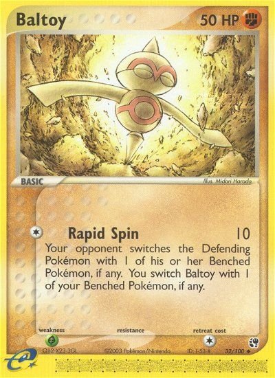 Baltoy (32/100) [EX: Sandstorm] - Dark Crystal Cards