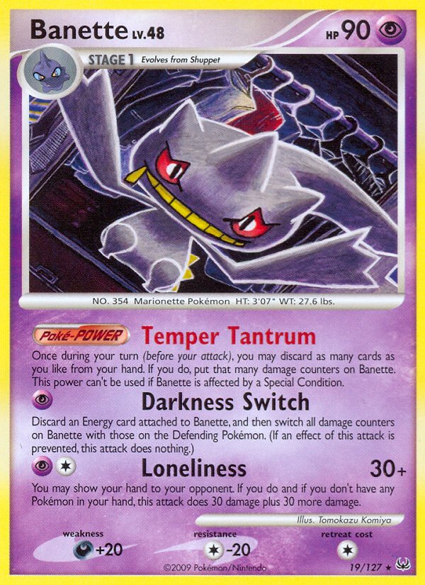 Banette (19/127) [Platinum: Base Set] - Dark Crystal Cards