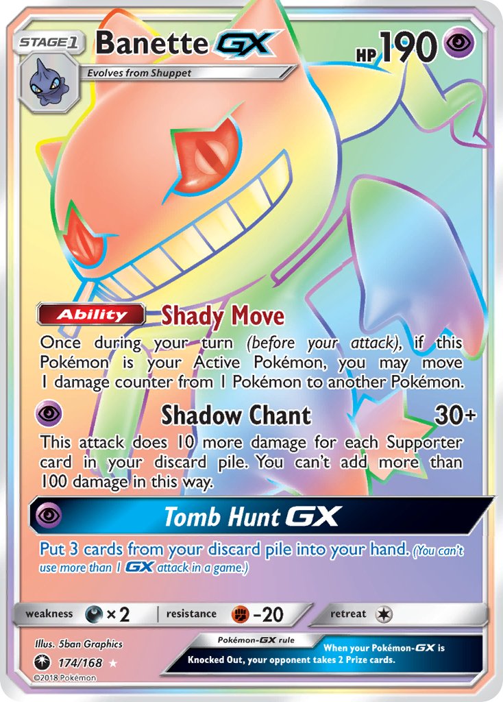 Banette GX (174/168) [Sun & Moon: Celestial Storm] - Dark Crystal Cards