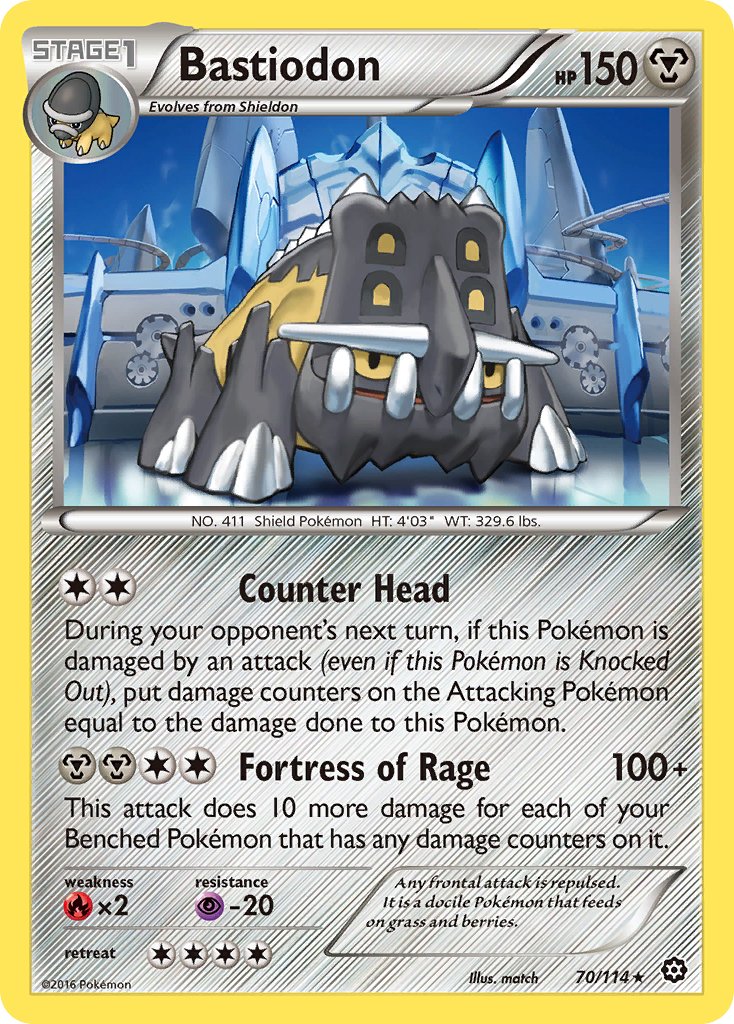 Bastiodon (70/114) [XY: Steam Siege] - Dark Crystal Cards