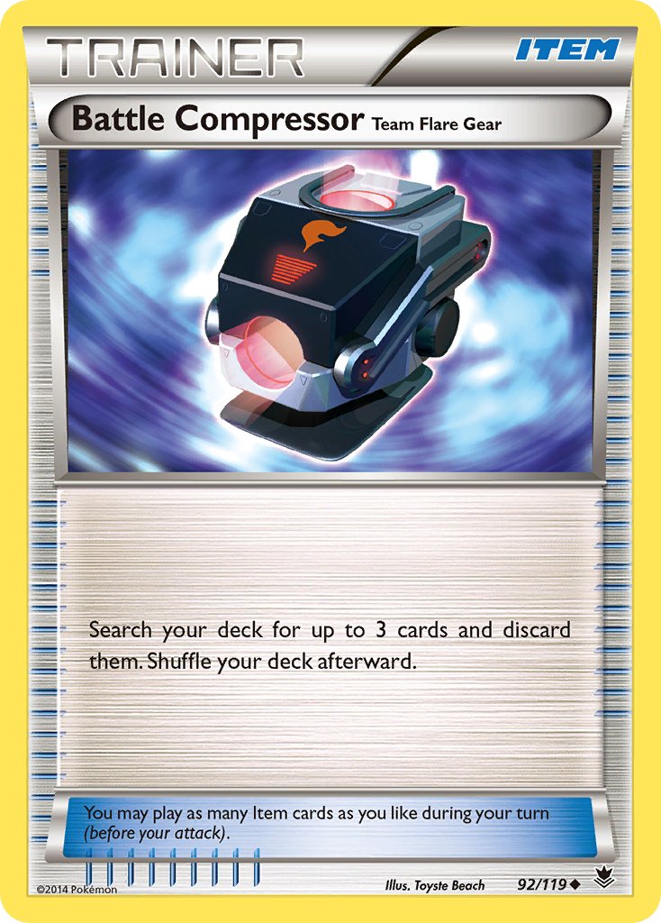 Battle Compressor Team Flare Gear (92/119) [XY: Phantom Forces] - Dark Crystal Cards