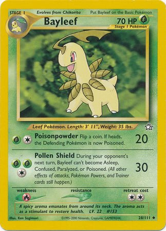 Bayleef (28/111) [Neo Genesis Unlimited] - Dark Crystal Cards