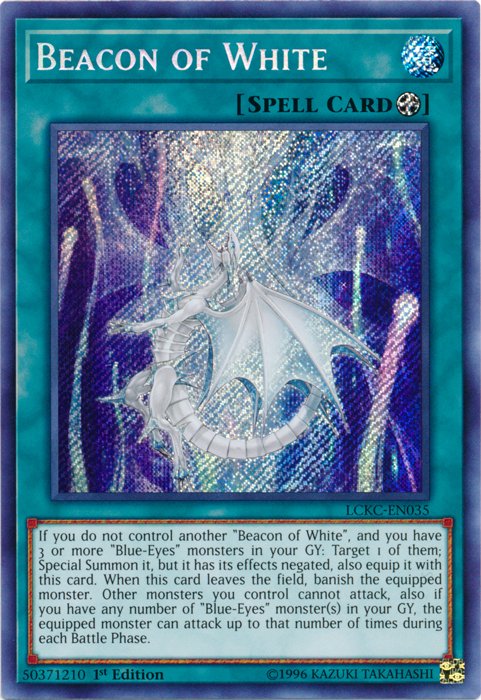 Beacon of White [LCKC - EN035] Secret Rare - Dark Crystal Cards