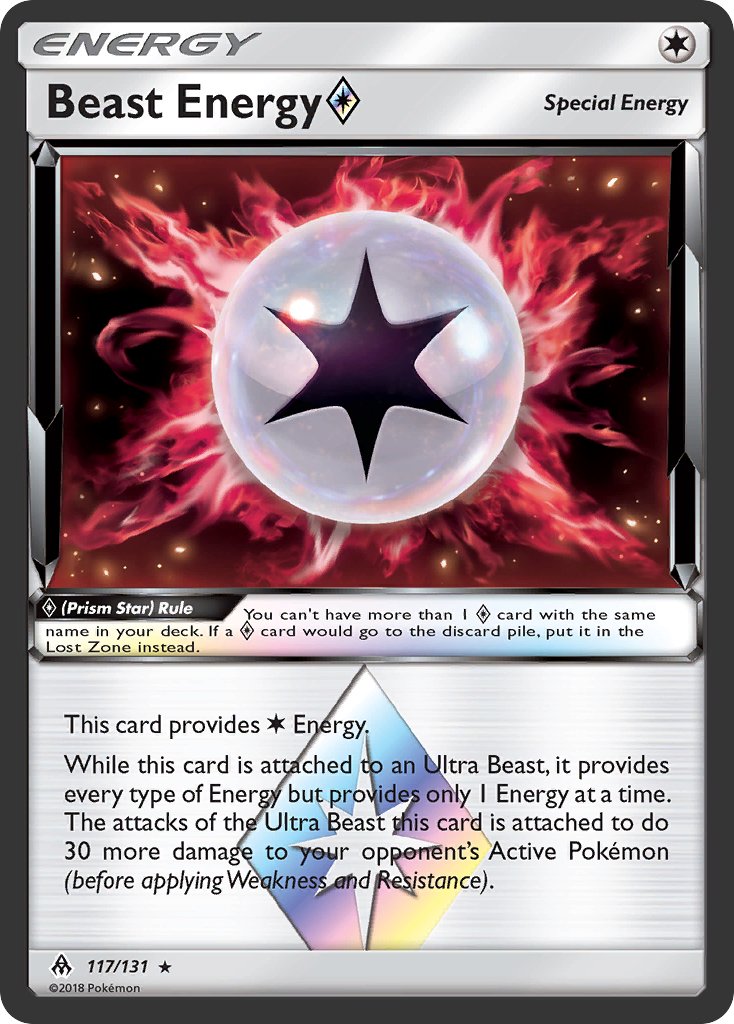 Beast Energy (117/131) (Prism Star) [Sun & Moon: Forbidden Light] - Dark Crystal Cards