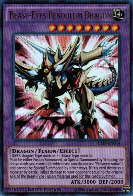 Beast - Eyes Pendulum Dragon [JUMP - EN074] Ultra Rare - Dark Crystal Cards