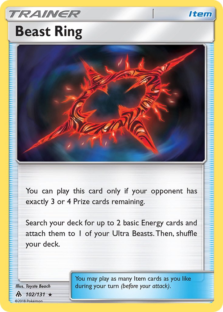 Beast Ring (102/131) [Sun & Moon: Forbidden Light] - Dark Crystal Cards