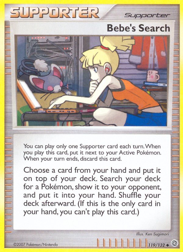 Bebe's Search (119/132) [Diamond & Pearl: Secret Wonders] - Dark Crystal Cards