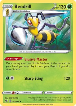 Beedrill (003/185) [Sword & Shield: Vivid Voltage] - Dark Crystal Cards