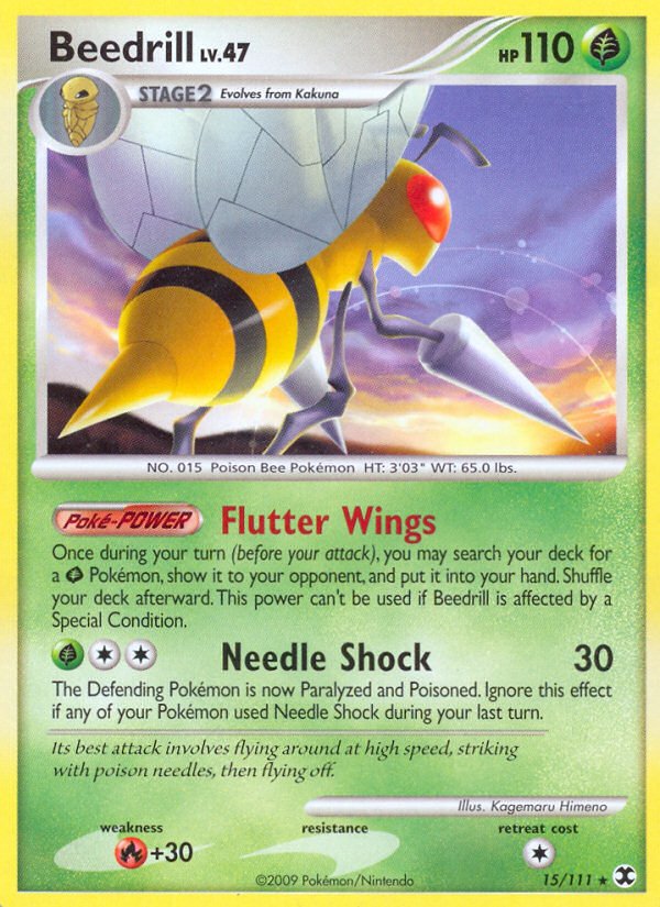 Beedrill (15/111) [Platinum: Rising Rivals] - Dark Crystal Cards