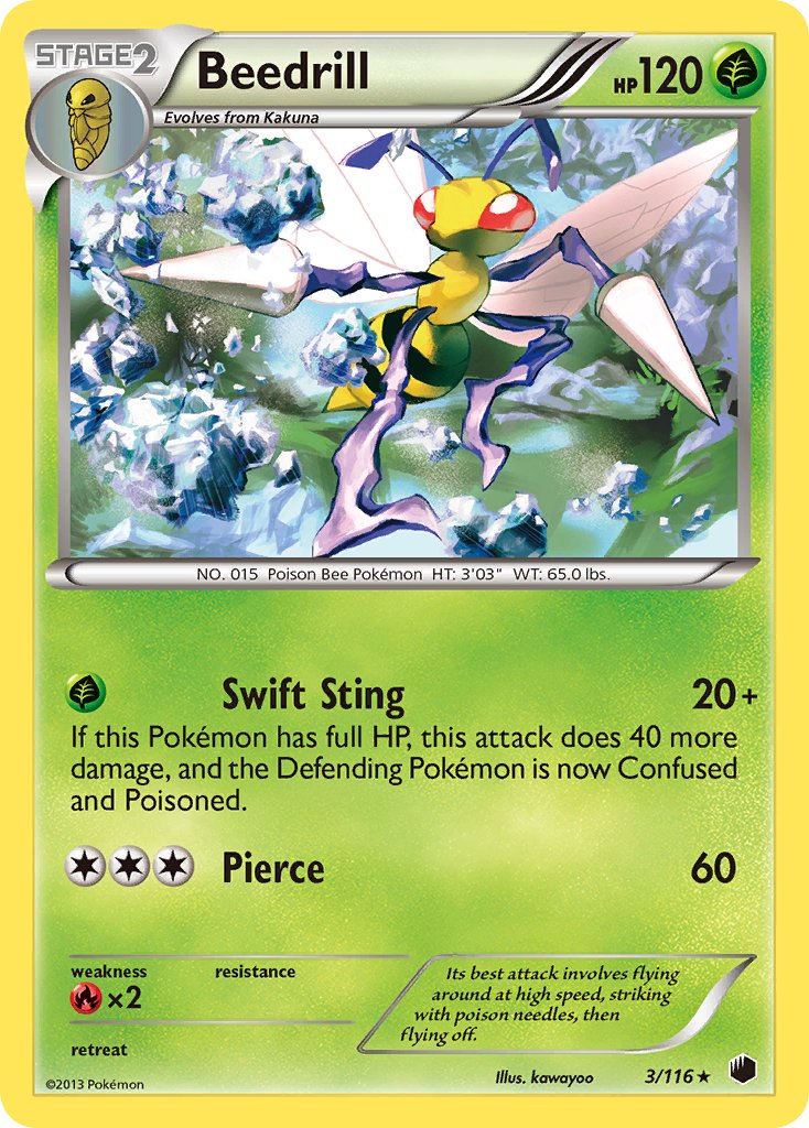 Beedrill (3/116) [Black & White: Plasma Freeze] - Dark Crystal Cards