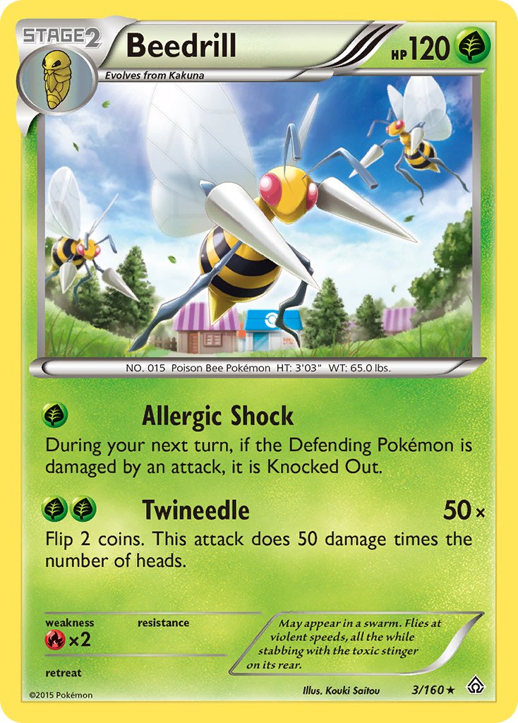 Beedrill (3/160) [XY: Primal Clash] - Dark Crystal Cards