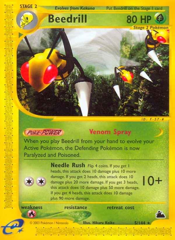 Beedrill (5/144) [Skyridge] - Dark Crystal Cards