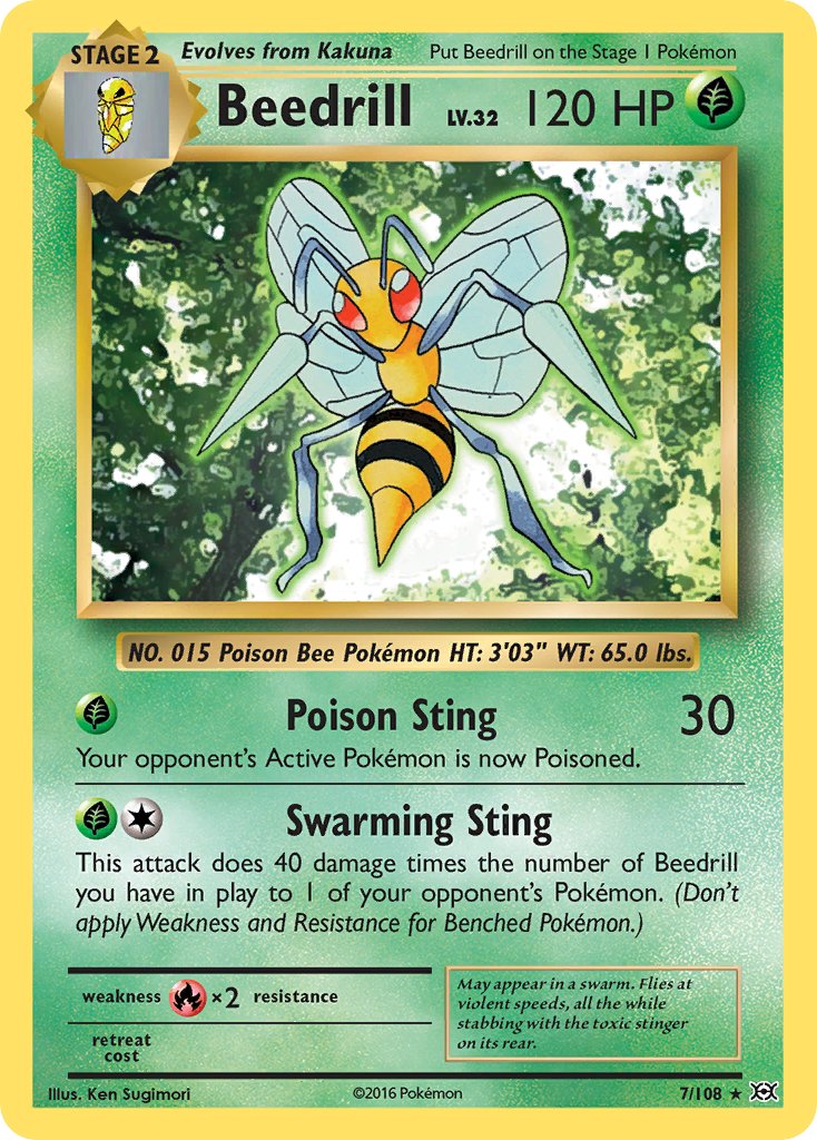 Beedrill (7/108) [XY: Evolutions] - Dark Crystal Cards