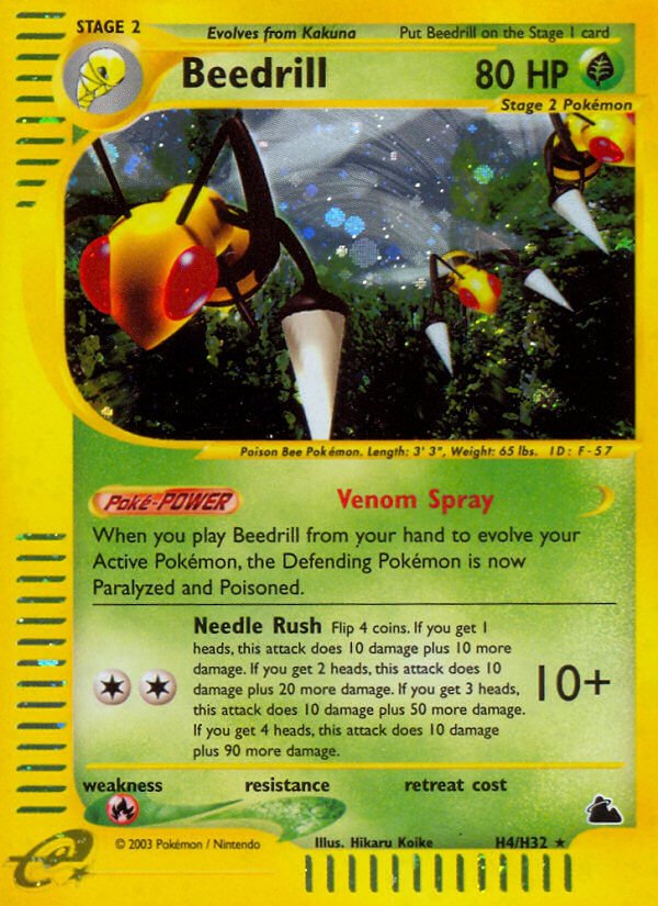 Beedrill (H4/H32) [Skyridge] - Dark Crystal Cards